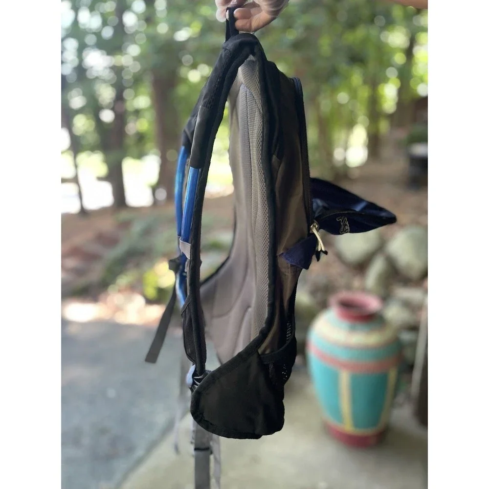 JanSport x Nalgene Hydration Pack Backpack Blue Black WITH Bladder EUC